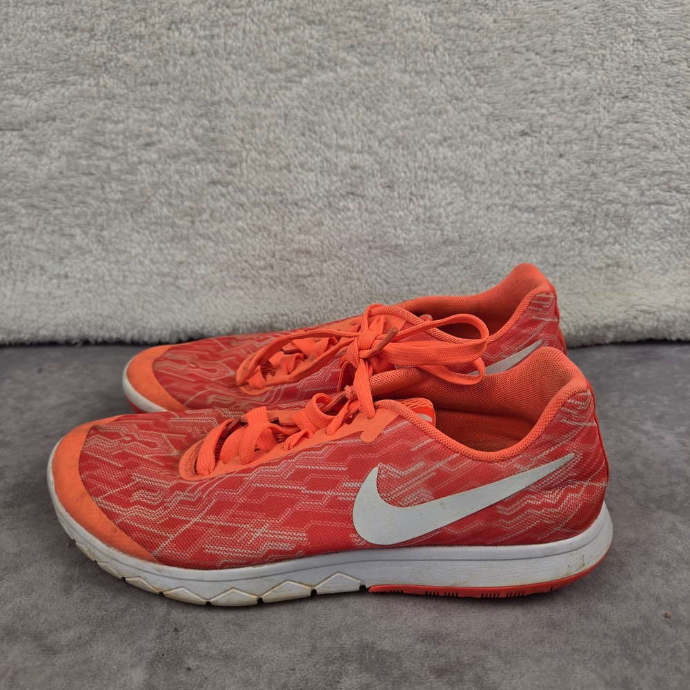 Nike Flex Experience RN 5 Org Wht Geometric Running Shoes 844819-800 M-7  W-8.5